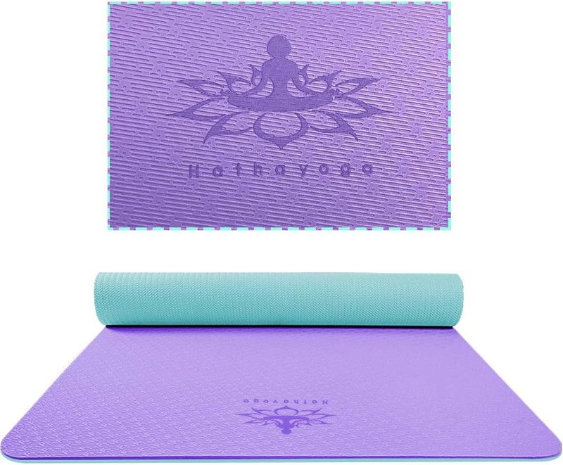 Extra Thick TPE Yoga Mat - Eco-Friendly, Anti-Tear Design | 72" x 32" x 1/2" for Home & Travel