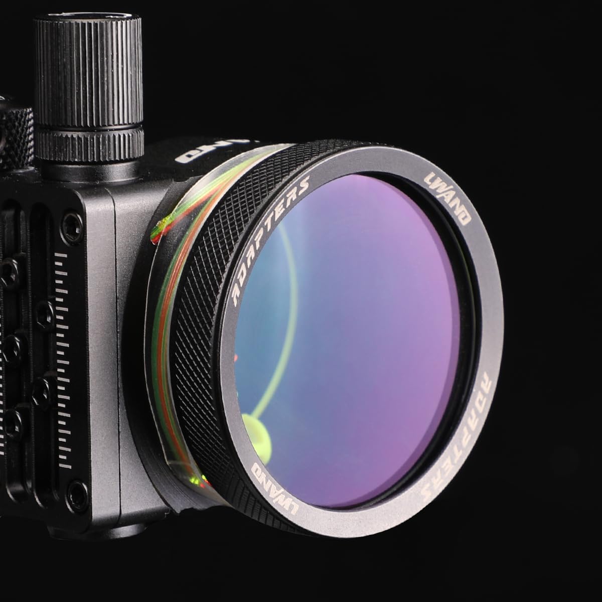 LWANO 4X Bow Sight Lens - Waterproof/Abrasion & Anti-Reflective, 1.88" Diameter, O-Rings & Lens Cloth Included