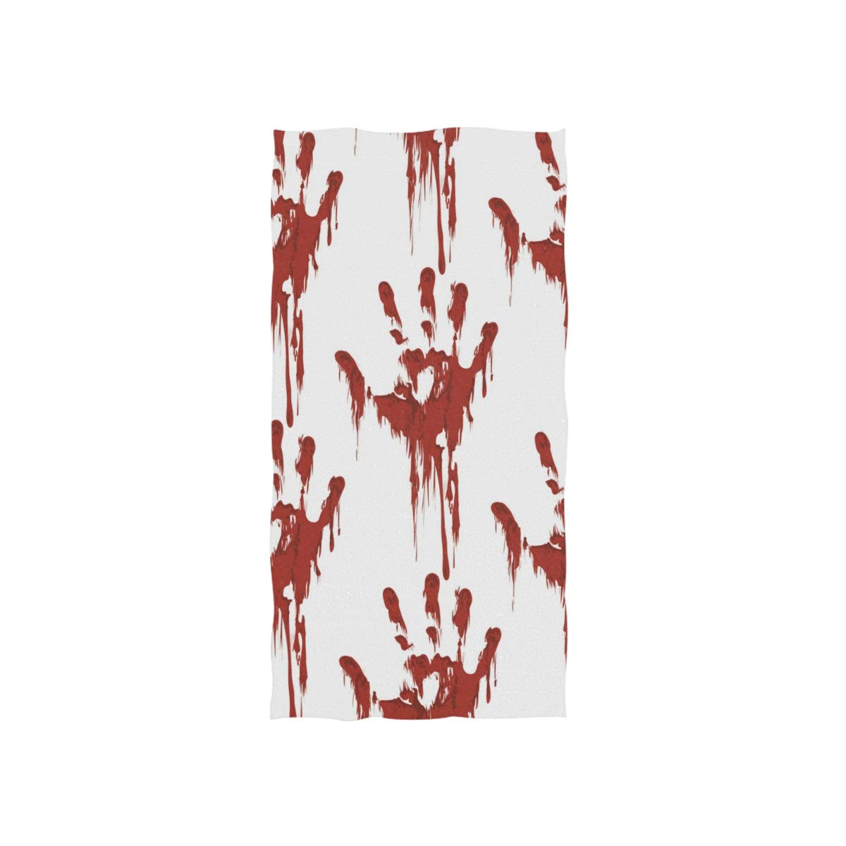 senya Halloween Scary Bloody Zombie Hand Towel Ultra Soft Luxury Towels for Bathroom 30"x15"