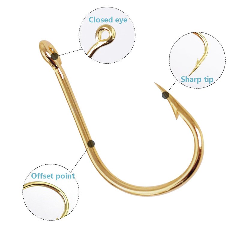 Dyxssm Small Fishing Hooks for Freshwater, 1000pcs 600pcs 400pcs Trout Fish Hook Set, 10 Sizes #2-#20 (400pcs (#2-#20), Gold)