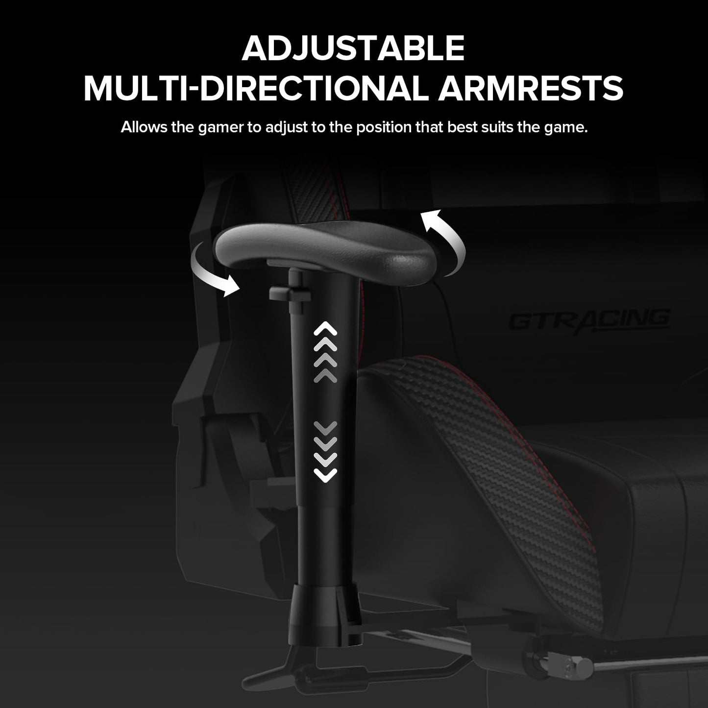 GTRACING Gaming Chair with Footrest Speakers Video Game Chair Bluetooth Music Heavy Duty Ergonomic Computer Office Desk Chair