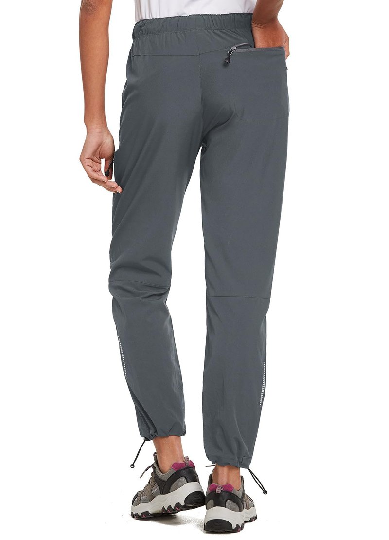 baleaf Cargo Pants for Women Petite Joggers Lightweight Quick Dry Pant Water Resistant 27'' Travel Workout Athletic Trip 27''-Dark Gray S