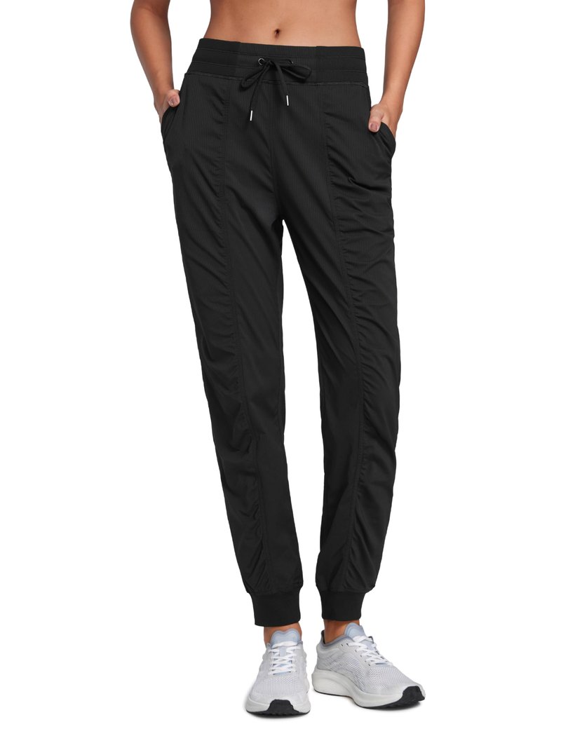 CRZ YOGA Lightweight Workout Joggers for Women 30.5" - Outdoor Running Casual Pants with Pockets Black Medium