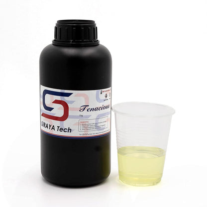 Siraya Tech Tenacious 3D Printer Flexible 405nm UV-Curing Resin with High Impact Resistance Standard Photopolymer Resin for LCD DLP 3D Printing (1000g, Clear)