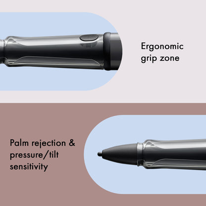 Lamy AL-star EMR black (POM tip) - Stylus Pen for many Android devices - Touchscreen pen with ergonomic grip - precise writing & drawing on digital media - with function button