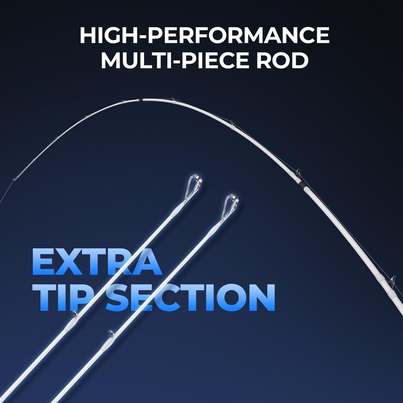 KastKing Centron Lite Travel Baitcasting Fishing Rod and Reel, 7'0" MH Right Handed Reel