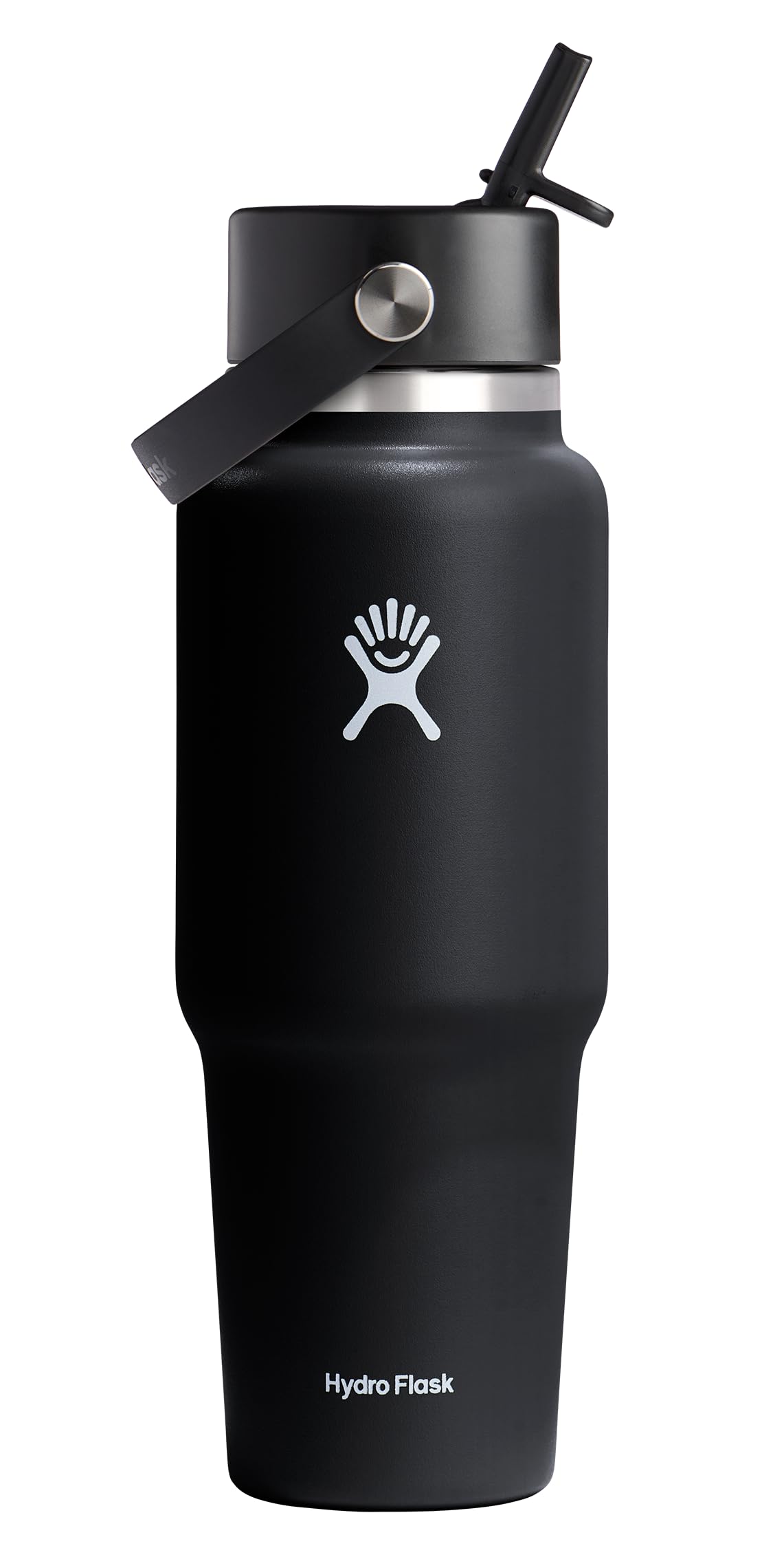 Hydro Flask 32 Oz Wide Flex Straw Travel Bottle Black