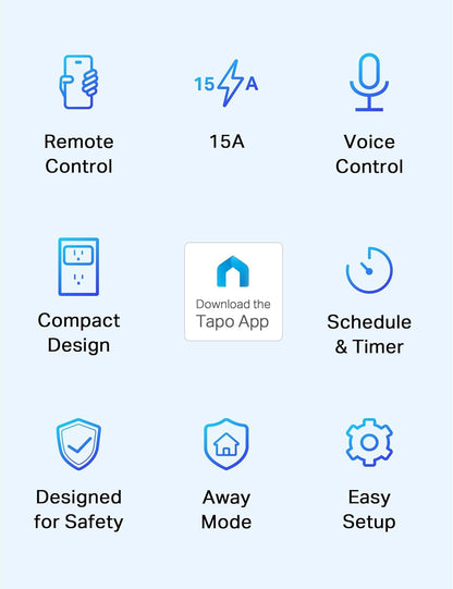 TP-Link Tapo Smart Plug Mini 15A, Smart Home Wi-Fi Plug, Super Easy Setup, Compatible with Alexa & Google Home, No Hub Required, UL Certified, 2.4G WiFi Only, White, Tapo P105(4-Pack)