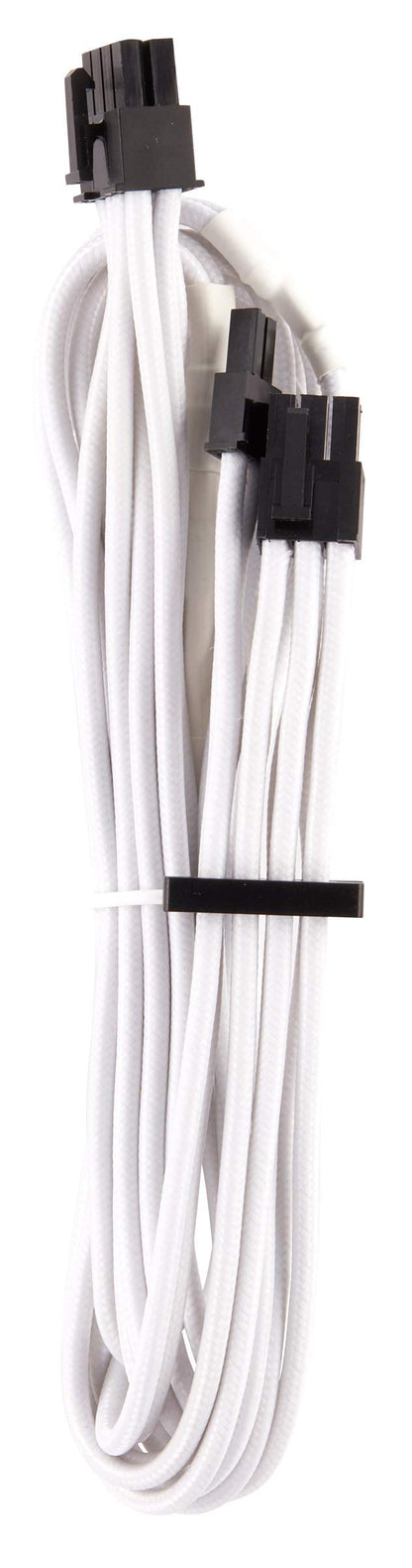 Corsair CP-8920217 Premium Individually Sleeved PSU Cables Starter Kit – Black, 2 Year Warranty, White