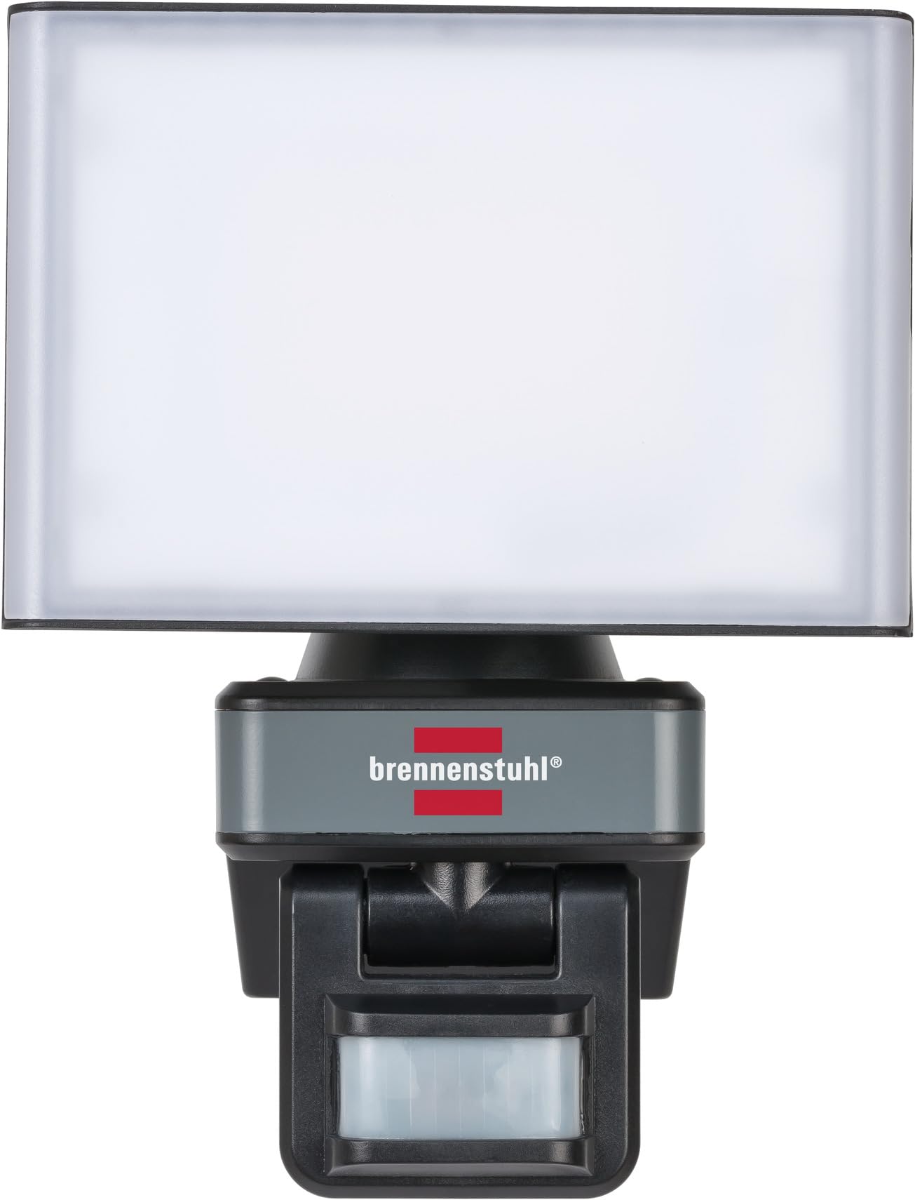 Brennenstuhl Connect WiFi LED Floodlight WF 2050 P (20W, 2400lm, IP54, various light functions adjustable via app, outdoor Security Light for wall mounting with motion detector)