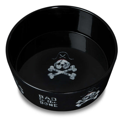 Loving Pets Dolce Moderno Bad to The Bone Dog Bowl, Small