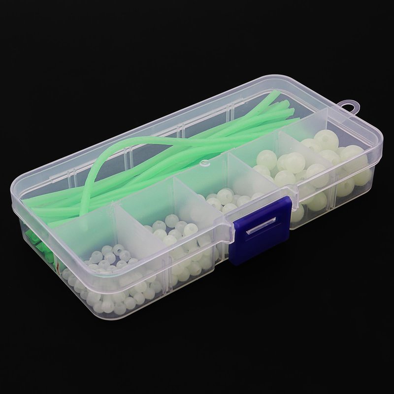 OriGlam Luminous Fishing Beads Glow Fishing Beads Fishing Rigs & Luminous Tube Line, Luminous Rigging Tube Fishing Angling Glow Tubing Tool for Fishing Rigs