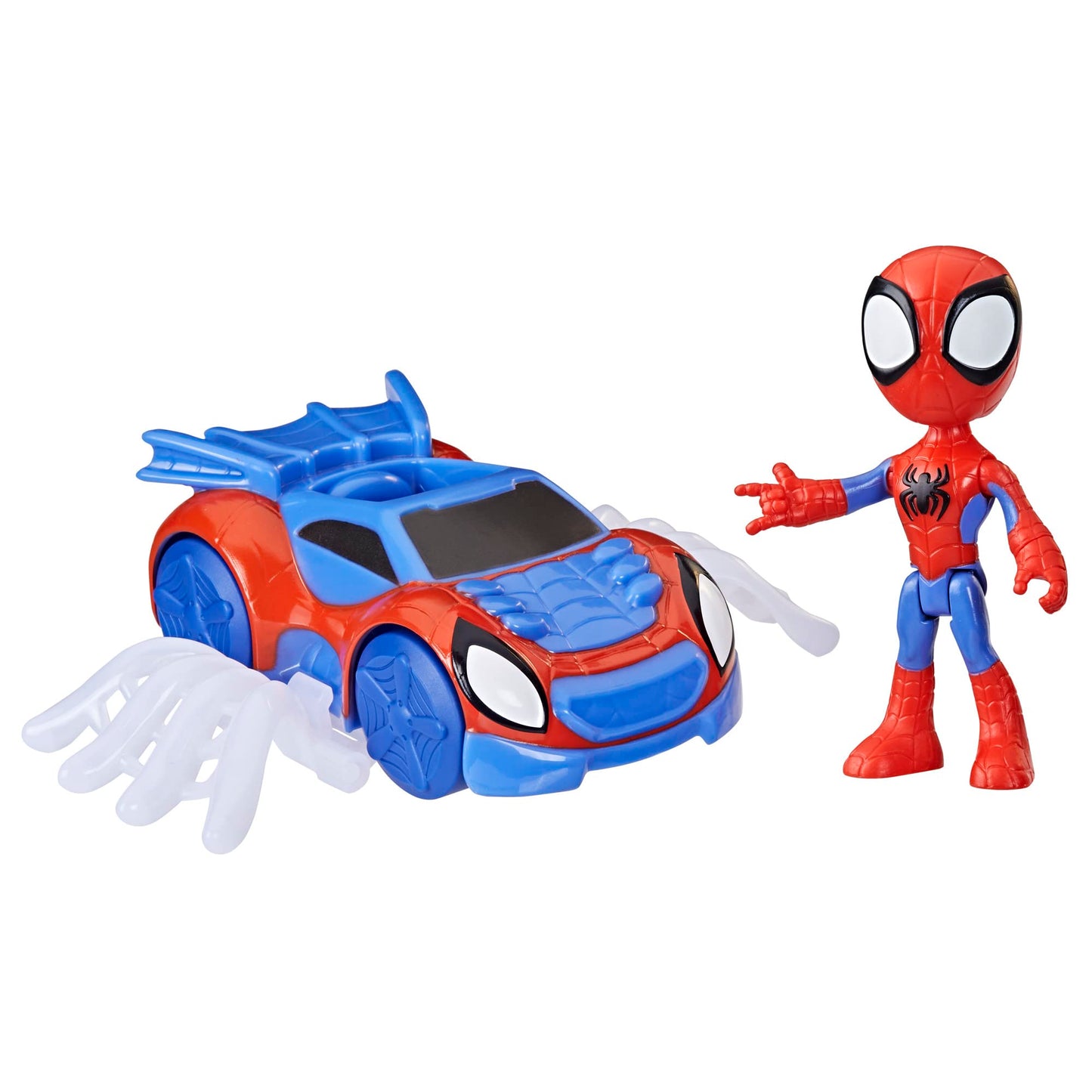 Spidey and his Amazing Friends Spidey Web Crawler Set, 4-Inch Scale Action Figure and Vehicle, Marvel Preschool Super Hero Toys, Kids Easter Gifts, Ages 3+