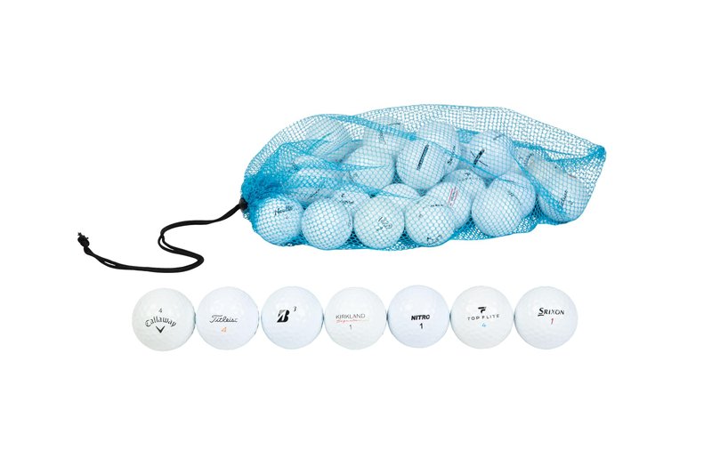 Clean Green Golf Balls | 48 Recycled Golf Balls | Titleist, Callaway, Taylormade | Pinnacle, Top-Flite, Kirkland | Washed & Graded | Good Condition As Seen on Shark Tank