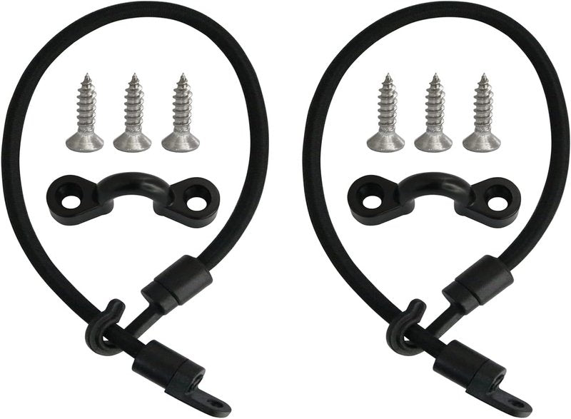 Deck Mount Connector - 2PCS Elastic Rope Bungee Rod Strap Holders for Fishing Boat & Kayak | Durable Hold Down Straps
