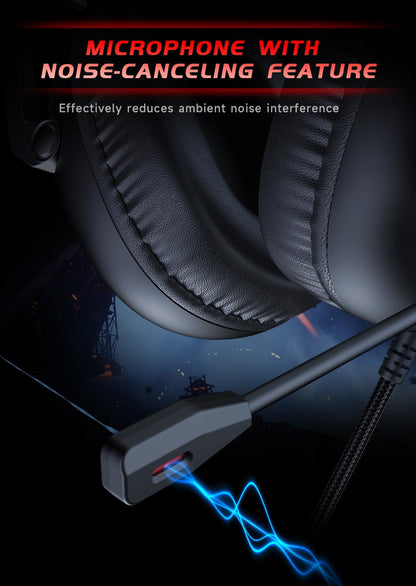 KAPEYDESI CM7007 Gaming Headset for Xbox Series X|S, Xbox, PS5, PS4, PC, Switch, Gaming Headphones with Noise Canceling Microphone, Folding Design, 50MM Dynamic Drivers, 3.5MM Audio Jack, Black Red