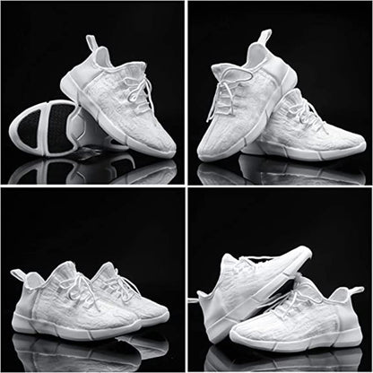 Shinmax Light Up Shoes,Fiber Optic LED Shoes for Women Men USB Charging Dancing LED Sneakers Flashing Shoes Glowing Luminous Trainers for Festivals and Parties White
