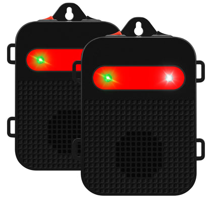 Angveirt Ultrasonic Rodent Repellent Under Hood Battery Operated Pest Repeller Humane Mouse Repellent for Car Engines Basement Garage Attic Rat Mice Deterrent 2 Pack