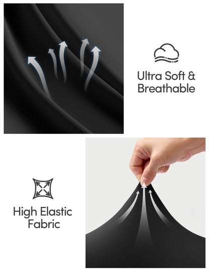 IUGA Tennis Dress for Women Athletic Golf Workout Dress with Built-in Shorts and Bra, Adjustable Straps & Pockets Black