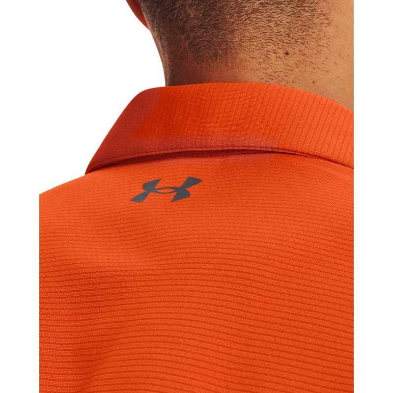 Under Armour Men's Tech Golf Polo, Team Orange (800)/Graphite, X-Large Tall