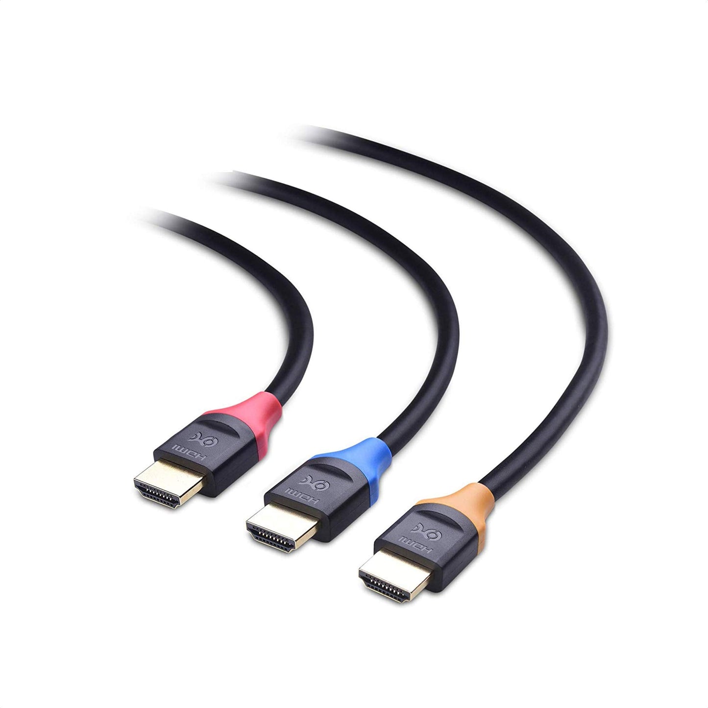 Cable Matters 3-Pack High Speed HDMI Cable 3 ft with 4K @60Hz, 2K @144Hz, FreeSync, G-SYNC and HDR Support for Gaming Monitor, PC, Apple TV, and More