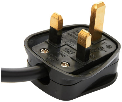 pro elec 6 Gang 10 m Extension Lead Surge Protector - Black