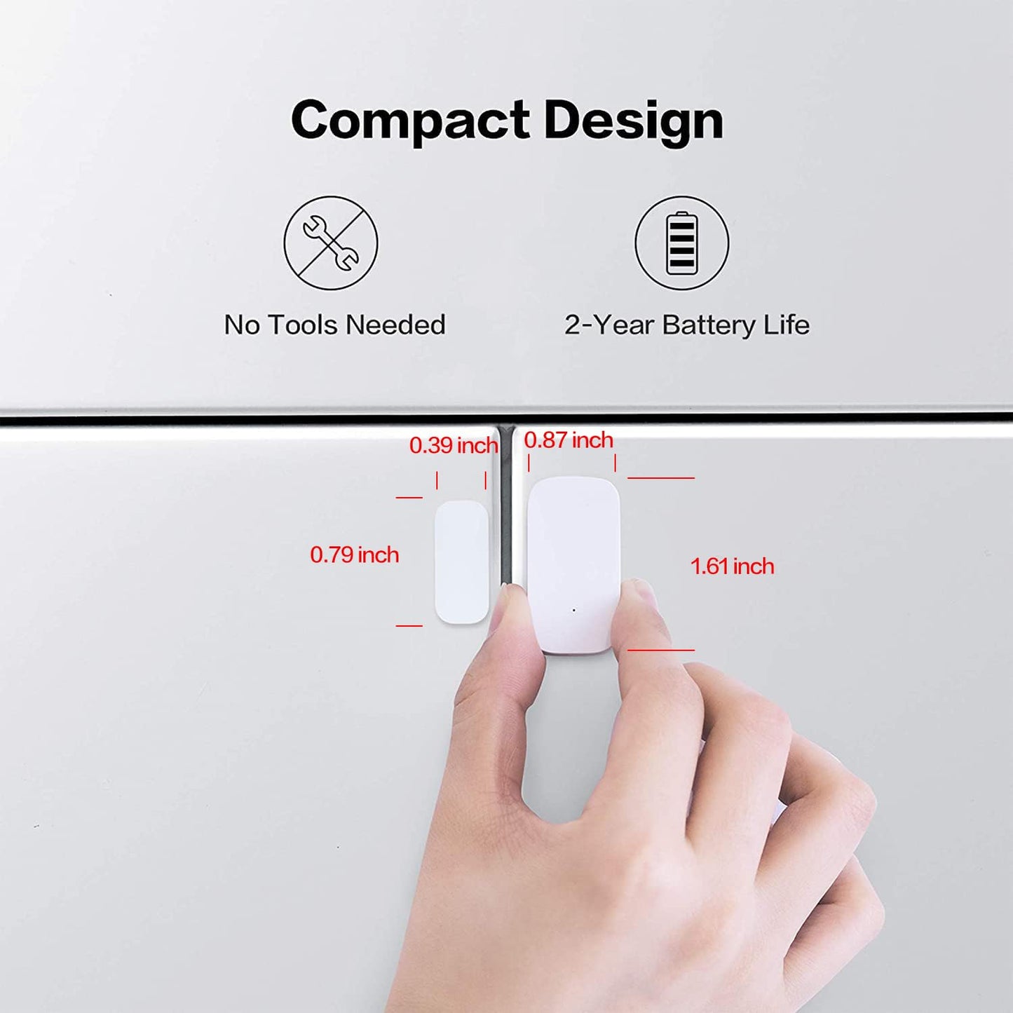 Aqara Zigbee Door and Window Sensor, Wireless Mini Contact Sensor, Home Automation, Requires Aqara Hub, Zigbee Connection, Kid Safety, Compatible with Apple HomeKit, Alexa, Works with IFTTT