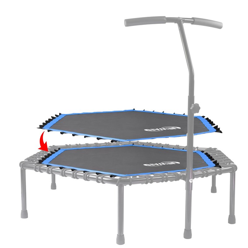NEWAN Replacement Trampoline Mats，48 ‘’ Trampoline Jumping Surface,Anti-wear and Tear Resistant 48’’ Hexagon Rebounding Surface,Made for Hexagon 48'' NEWAN Trampolines