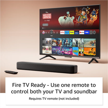 Amazon Fire TV Soundbar (newest model), 2.0 speaker with DTS Virtual:X and Dolby Audio, Bluetooth connectivity
