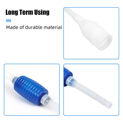 AQUANEAT Aquarium Vacuum Siphon, Fish Tank Water Changer, Gravel Cleaner, Hand Pump
