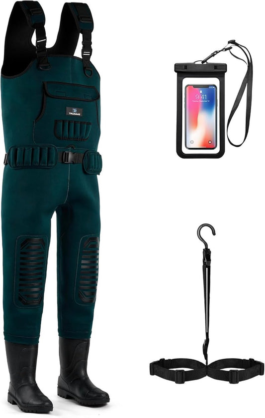 Chest Waders for Men & Women - Waterproof Neoprene Fishing & Hunting Waders with Boots
