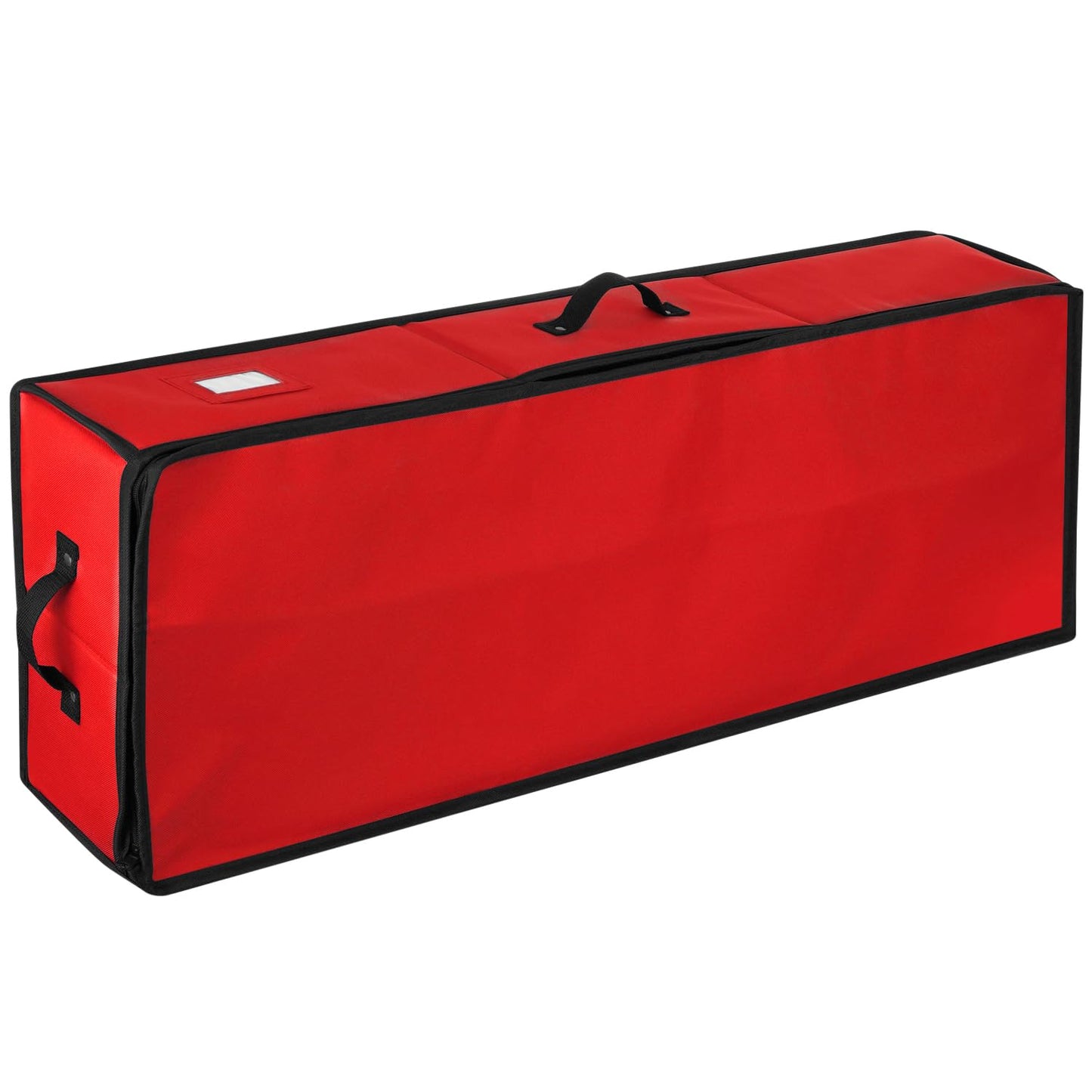 Hearth & Harbor Wrapping Paper Storage Container - Christmas Storage Bag with Interior Pockets - Gift Wrap Organizer Fits Up to 22 Rolls of 40" - Tear Proof, Red