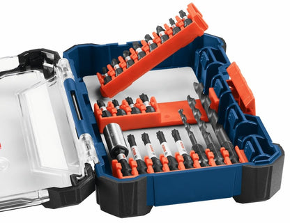 BOSCH 44 Piece Impact Tough Screwdriving Custom Case System Set SDMS44