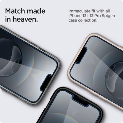 Spigen Tempered Glass Screen Protector [GlasTR EZ FIT] designed for iPhone 14 Pro Max [Case Friendly] - Sensor Protection / 2 Pack