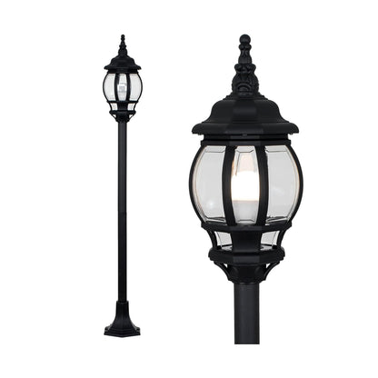 MiniSun | Modern Black Bollard Lamp Post Light | Post Lights, Home Décor & Improvement Essential