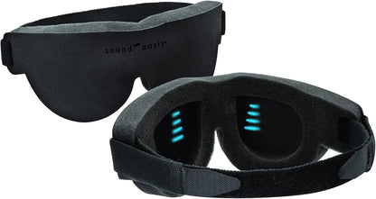 Sound Oasis GTS-1000 Glo to Sleep Eye Mask, Night-time Adult Sleep Aid for Men and Women, Tranquil Deep REM Sleep, Relaxation Zen Therapy, Contoured Hypoallergenic Material