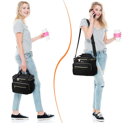 Lunch Bag Women,Insulated Lunch Box Teen Girls Leakproof Lunch Tote Reusable Cooler Bag for Adult School Work Office Picnic Hiking Beach City Walk
