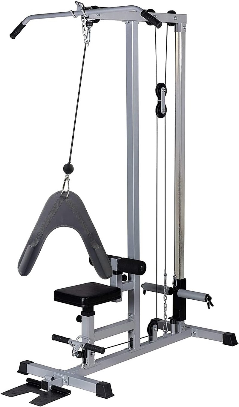 Abdominal Crunch Harness - V-Shape Exercise Straps for Cable Machines | Black Shoulder Support