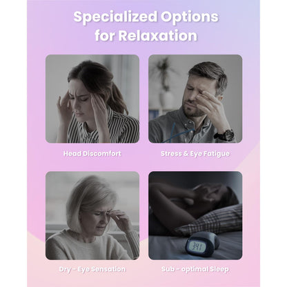 BOB AND BRAD Eye Massager with Heat and Cooling, Birthday Gifts for Women Men Her Him, EyeOasis 3 Eye Mask for Migraines FSA HSA Eligible, Heated Face Massager for Dry Eyes Strain Relief Improve Sleep