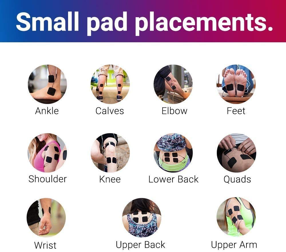 iReliev TENS + EMS Combination Unit Muscle Stimulator for Pain Relief, Arthritis, Muscle Strength - Treats Tired, Sore Muscles in Your Shoulders, Back, Ab's, Legs, Knee's, More