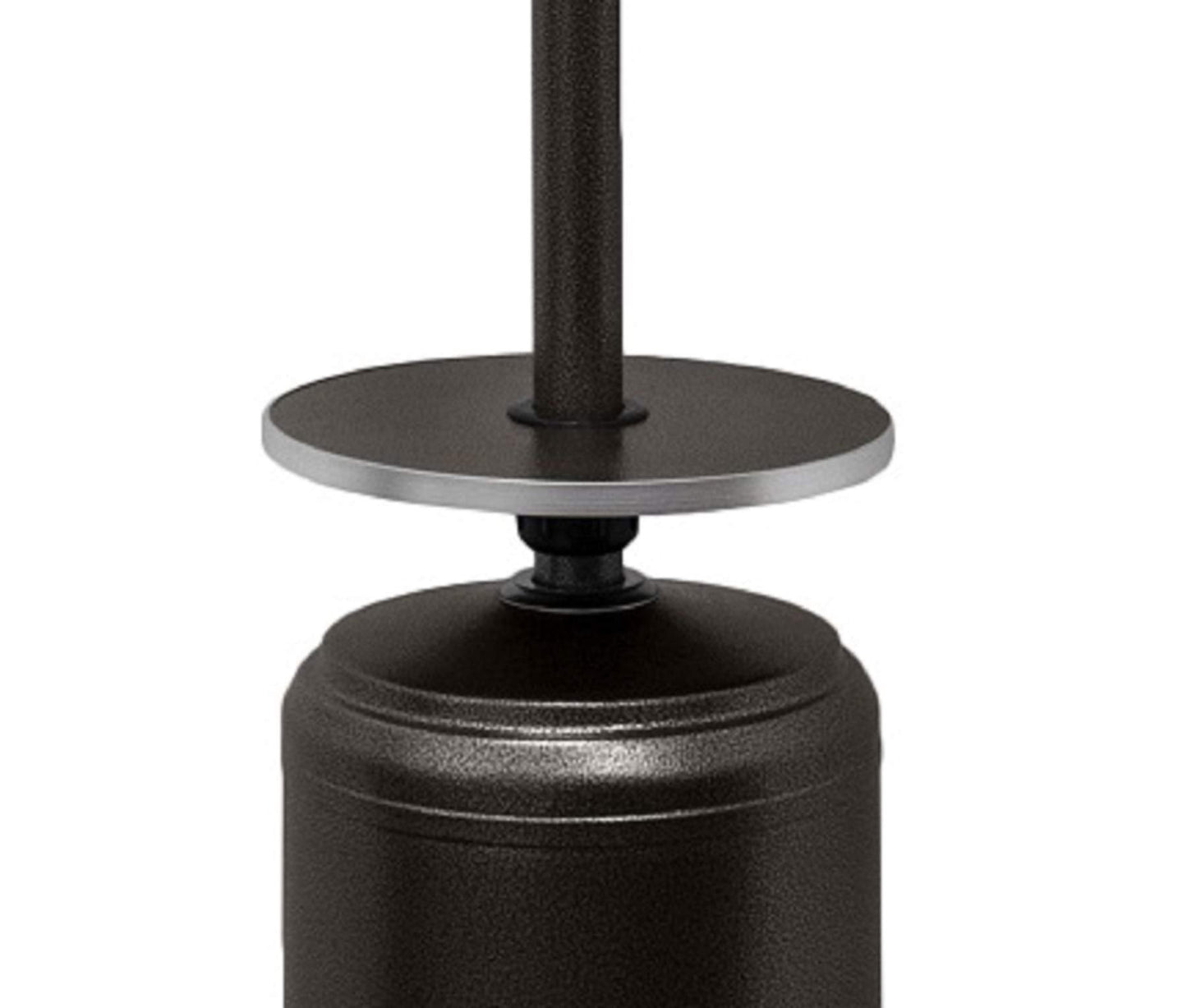 AZ Patio Outdoor Propane Gas Patio Heater, 48K BTU's, Open Door Design, Adjustable Table, Single pole, CSA approved, Hammered Bronze Finish