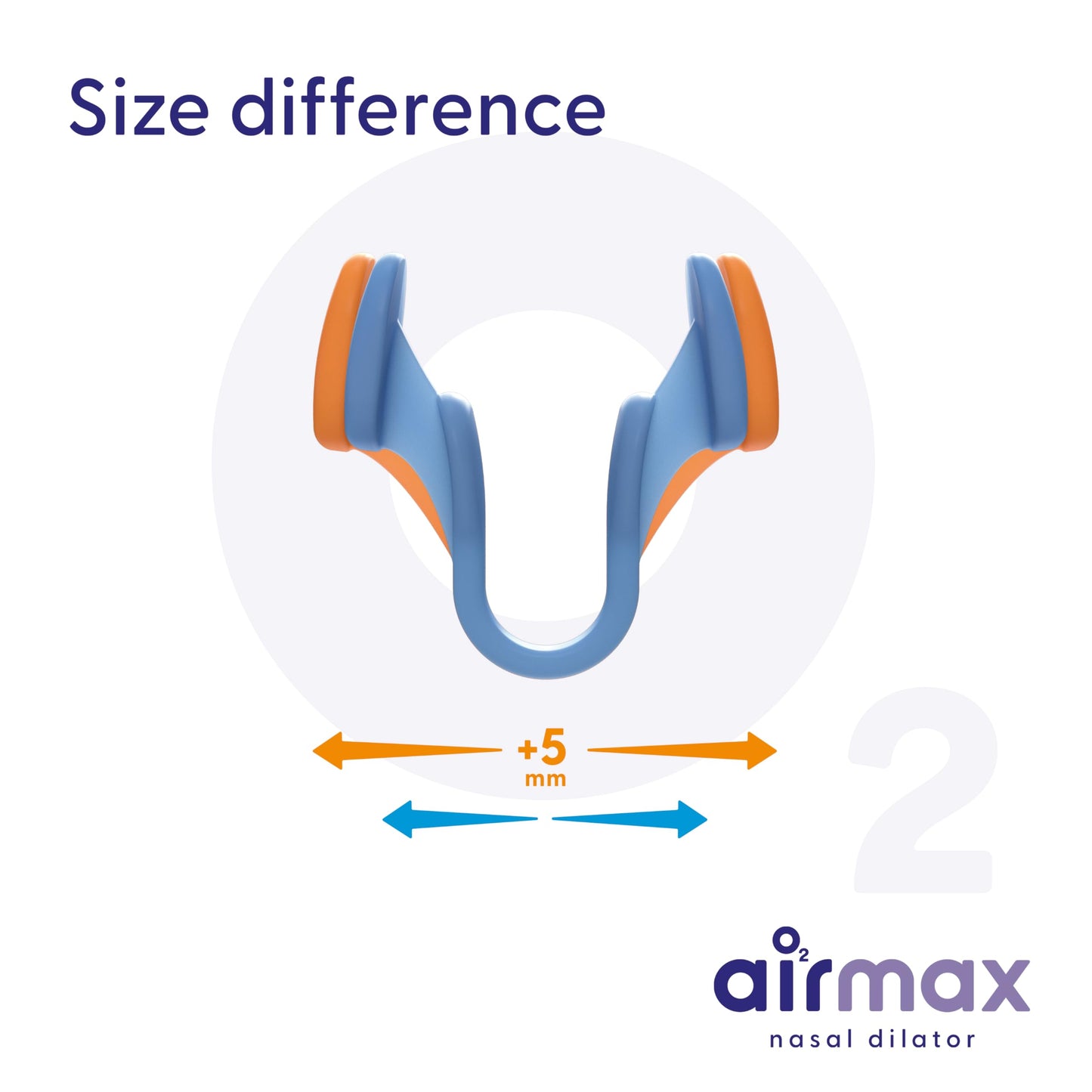 Airmax Nasal Dilator Trial Pack | Anti Snore Device | 76% More Air for Better Breathing & Snoring Relief | Guaranteed Fit (1x Small & 1x Medium)