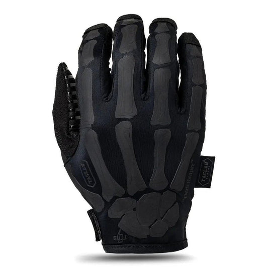 TACLAB Reaper Skeleton Gloves - Thin and Lightweight for Summer, Airsoft, Paintball, Cycling, Motorcycle, Multipurpose (Dark, L)