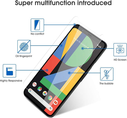 OMOTON 3+2 Pack for Google Pixel 9 Pro XL Screen Protector 6.8 Inch, 3 Tempered Glass Film & 2 Camera Lens Protector, Bubble-free, HD Clear, Not for 9 Pro/ 9