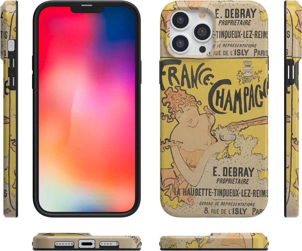 Casely iPhone 13 Pro Max Case | Here Comes The Sun | Colorblock Sunset | Classic Ultra Slim Case Design
