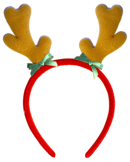 OLYPHAN Headbands for Christmas - Women - Reindeer Antler & Santa Hat Headband Hats - Kids & Adults