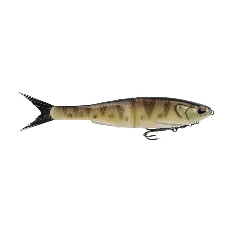 Berkley PowerBait® Nessie Glide Bait, Perch, 7 in, Fishing Bait with Irresistible Flavor, Soft Swimbait Ideal for Bass Fishing, Equipped with Fusion19 Hook