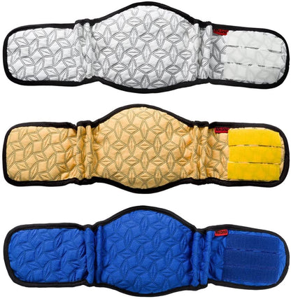 Mkouo Male Dog Nappies Wraps Incontinency Belly Band for Small and Medium Dogs, High Absorption, Reusable, Washable(3 Pack) M
