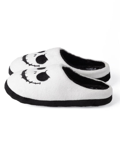 Disney The Nightmare Before Christmas Womens Slippers | Ladies Jack Skellington Halloween Footwear | Xmas Holiday Loungewear