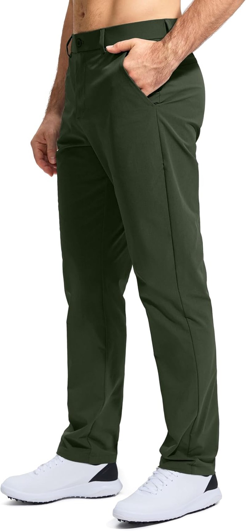Men's Golf Pants - Stretch Lightweight Quick-Dry Trousers with Pockets | Sizes 30/32/34